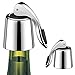 Price comparison product image Kimimara Wine Bottle Stopper, Stainless Steel Beverage Bottle Saver, Reusable Rubber Sealer Keeps Wine Fresh(2 Pack)