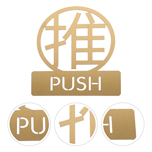 Operitacx 3 empurrar a porta puxar empurrar placa empurrar e puxar sinal de identificação de empurra