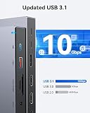 Stacja dokująca USB-C 3 monitory 15 w 1 laptop stacja dokująca z kablem 1 m