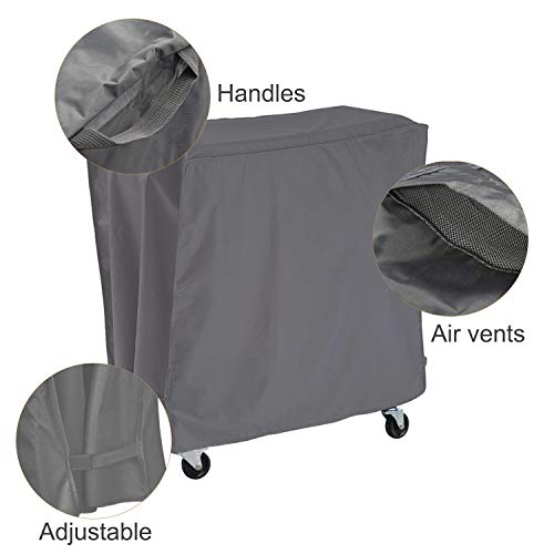 Akefit Patio Cooler Cart Cover Waterproof With Uv Coating, Fits Most 80 Quart Rolling Cooler Cart Cover Outdoor Beverage Cart Patio Ice Chest Protective Covers (Grey) #TOP1