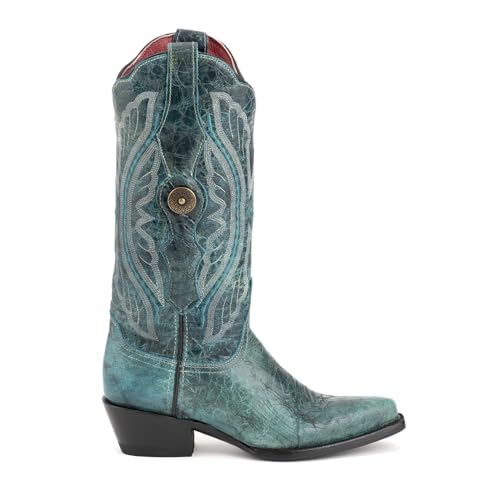 Ferrini Men's Print Anteater Western Boot,Chocolate,7.5 D US