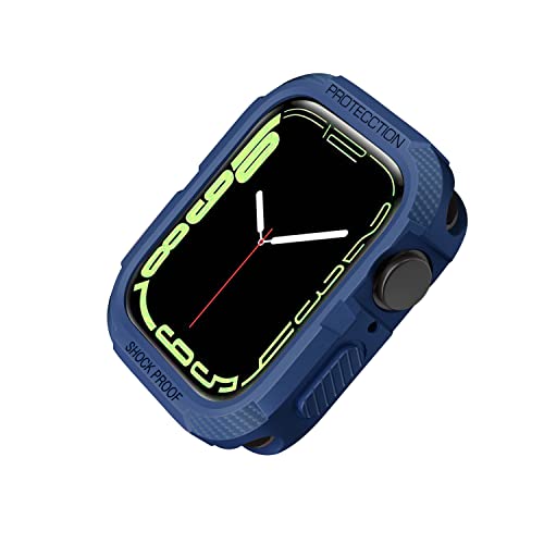 Compatible for Apple Watch Band 38mm 40mm with Bumper Case, Watch Bands for iWatch Series 6 5 4 3 2 1 SE Women Men, Sport Military Drop Shock Resistant Band Case, Black