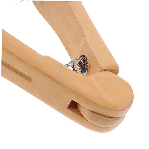 Cepillo alisador de cabello con cerdas de madera miniatura 4