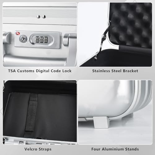 Mallette outils aluminium pour ordinateur portable en déplacement pro