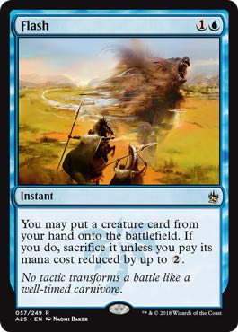 Amazon.co.jp: マジックザギャザリング MTG 青 英語版 閃光/Flash A25