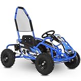 MotoTec Mud 98cc Go Kart Full Suspension Blue
