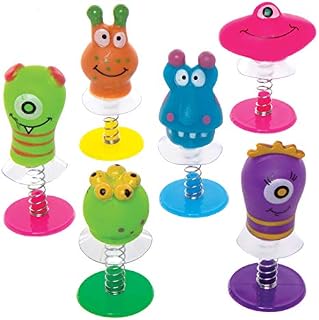 Baker Ross P355 Monster Jump, Assorted Novelty Party Favor Toys, Handheld Games or Kids Classroom Prizes (Pack of 6), 1-Pack