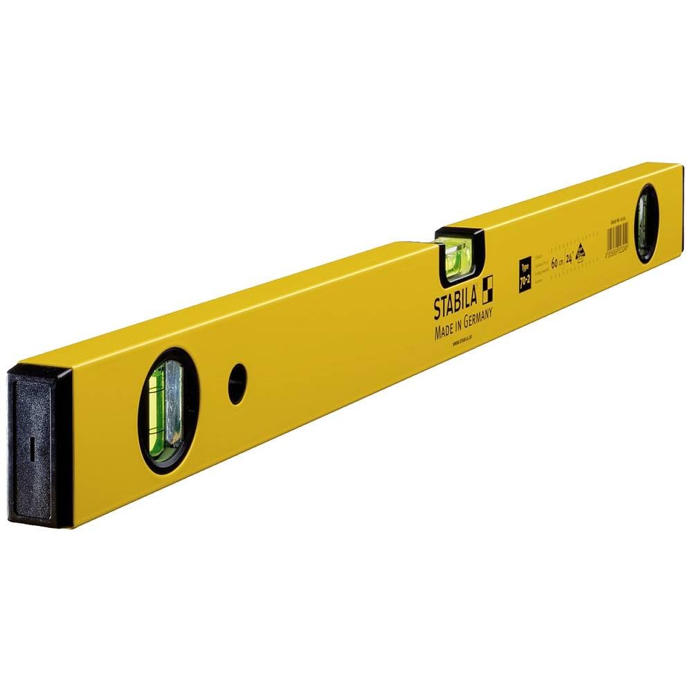 Stabila Light 02324 70-2-60 Double Plumb Spirit Level 3 Vial 60Cm