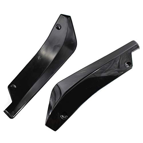 RuleaxAsi 2 Pcs Universal Pára-choques Traseiro Do Carro Fin Canard Splitter Difusor Spoiler Lip Sid
