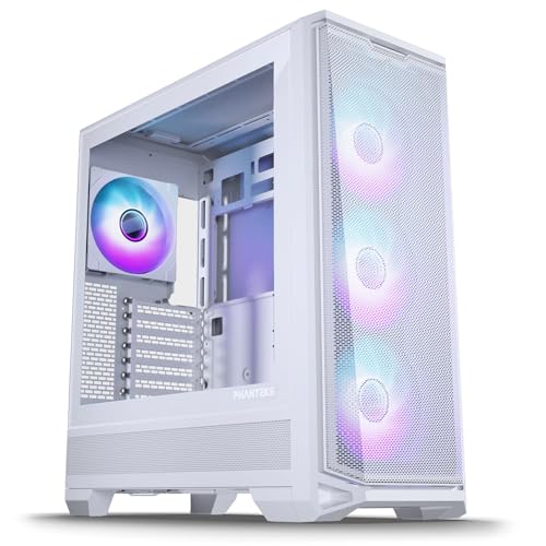 Phanteks Eclipse G400A, Chassis Mid-Tower Gaming, 4 ventole M25-140 Gen2 incluse, Mesh ad alte...