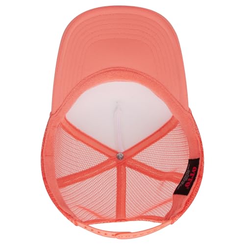 Image of OTTO Polyester Foam Front 5 Panel High Crown Mesh Back Trucker Hats in 97, Bulk, Wholesale