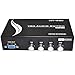 iKKEGOL 4 Port VGA Switch Audio Video Switcher Box (HDDB15+3.5mm) 4 x 1 SVGA Selector 4 PC in 1 Out for Monitor LCD Projector