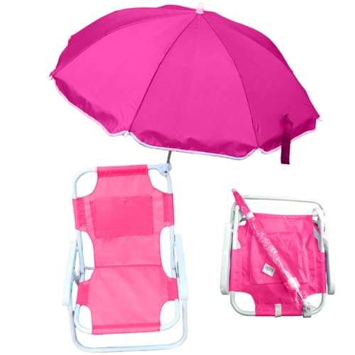 Chaise de plage pour enfants avec parasol pour le camping