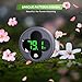 PAIZOO Aquarium Thermometer Digital, LED Fish Tank Thermometer Wireless Accurate Temperature Gauge to ±0.9℉, Aquarium Accessories for Fish Tank, Betta, Axolotl Tank or Aquatic, Replaceable Battery