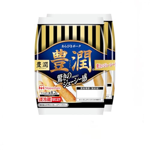 [ふるさと納税]豊潤 ウインナー 80g x 2束 6パック 北海道 旭川 ソーセージ あらびき 粗挽き ウィンナー 食品 バーベキュー