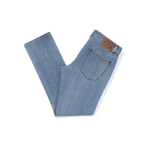 Volcom Men's Vorta Slim Fit Stretch Denim Jean, Cali Blue2