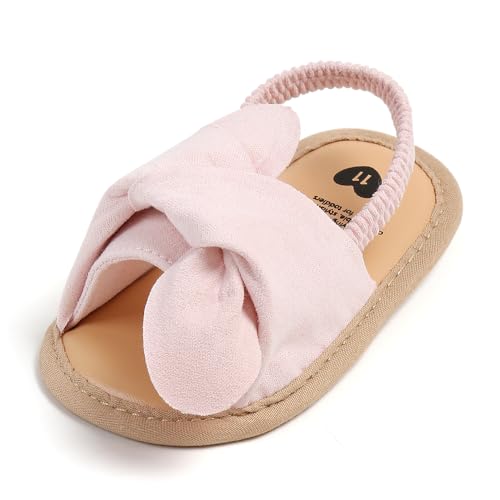 Image of Meckior Infant Baby Girls Boys Summer Sandals Open Toe Lace Princess Dress Wedding Flats Shoes Newborn Toddler Soft Non-slip Sole First Walker Crib Shoes