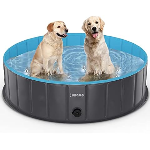 lunaoo Piscina para Perros Portátil y Plegable Cover