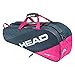 HEAD Elite 6R Combi Sac de Raquette de T Adulte Unisexe, Anthracite/Rose