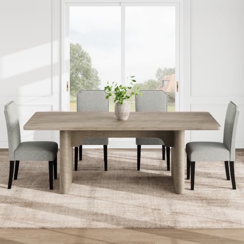 GarveeHome Oval Dining Table with Dining Chair