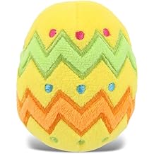 DolliBu Easter Egg Plush Stuffed Toy - Soft Yellow Huggable Egg Plush, Adorable Playtime Easter Egg Plush Toy, Cute Cuddle Gifts, Super Soft Plush Doll Egg Toy for Kids and Adults - 2.5 Inches