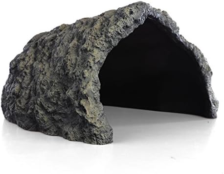 Petforu Reptile Hides, Fish Tank Cave Pet Habitat Décor Hideouts Turtle House (Large)