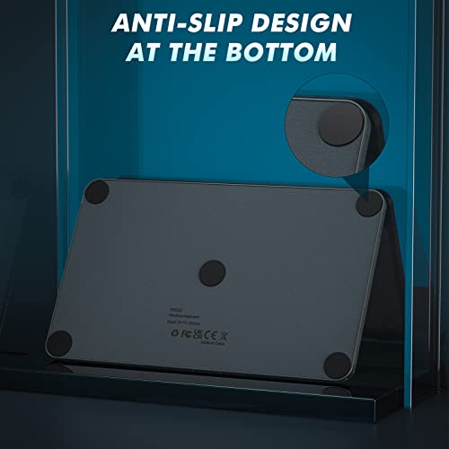 Omoton Bluetooth Keyboard Transparent Black, Multi Device Ultra-Thin Portable Wireless Bluetooth Keyboard For Ipad Smartphone Tablet Laptop, Backlit Mini Rechargeable Keyboard For Ios Android Windows #TOP7