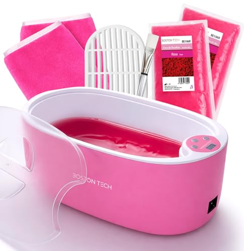 Imagen de Boston Tech® Baño de Parafina para Manos Pies display Digital Maquina parafina Alivia el Dolor Muscular y Artrosis Capacidad XL de 5L Hidrata y Revitaliza tu Piel Incluye 900 g de parafina accesorios