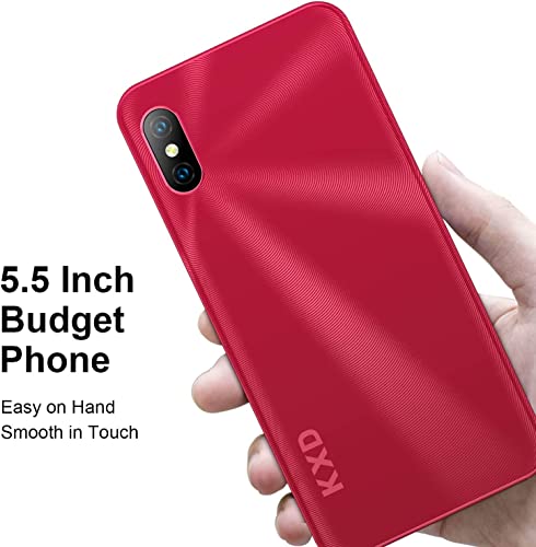 Kxd 6A Unlocked Cell Phone With 5.5 Inch Full-Screen Display, Long Lasting Battery, Cheap Android Phone Unlocked 8Gb To 64Gb Extend, 8Mp + 5Mp Camera | Dual Sim Card Smartphone #TOP2
