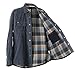 Gioberti Men's 100% Cotton Extremely Soft Corduroy Shirt Jacket with Flannel Lining, Charcoal, S