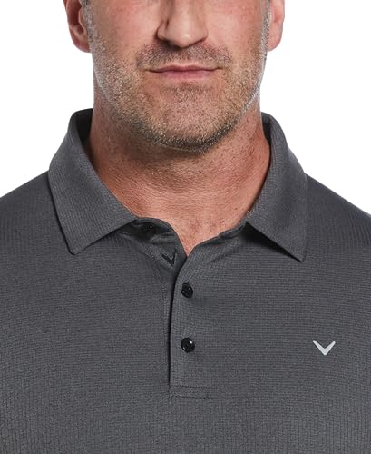 Callaway Men's Ventilated Classic Jacquard Short Sleeve Golf Polo, Stretch Seams, Moisture-Wicking (Available in Big & Tall)3
