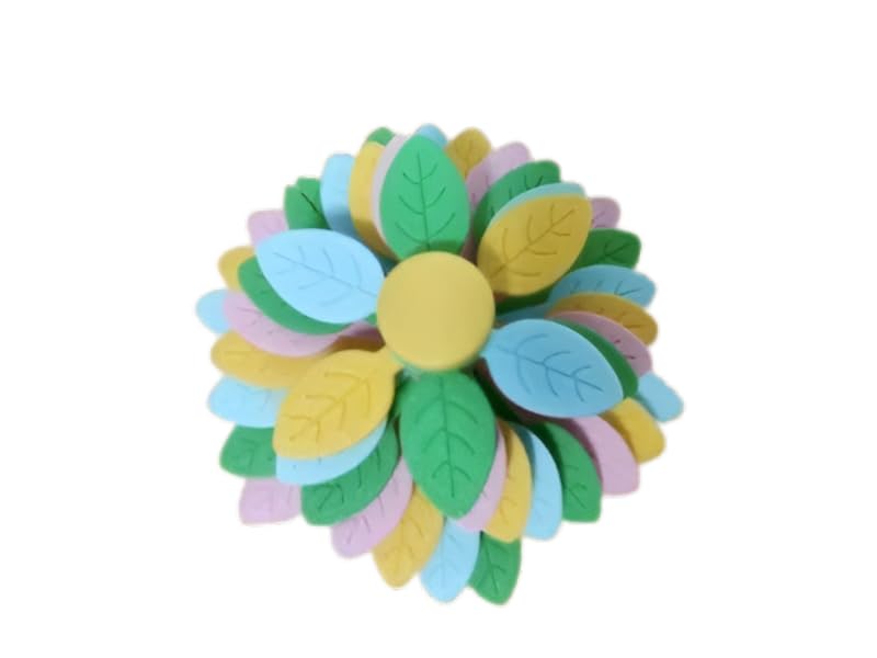 Beoals Decorative Felt Flower, Pastel Multi-Colour Leaves, Spring Theme Wall Decor,Figure Toy,Multicolor-image-36