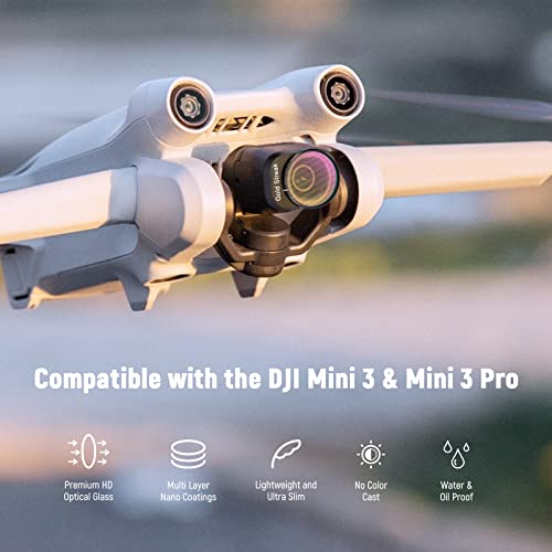 NEEWER Effects and ND Filter Set Compatible with DJI Mini 3/Mini 3 Pro,4PCS GND0.9 GND1.2 Gradient Neutral Density Filter with Soft Edge and Blue/Gold Strip Anamorphic Effect Filter for Drone - Image 2