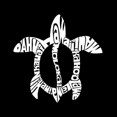 Honu Turtle - Hawaiian Islands - Boy's Word Art Crewneck Sweatshirt2