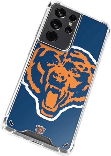 Miniatura 2 de Skinit Funda transparente compatible con Galaxy S21 Ultra 5G, diseño de logotipo retro de Chicago Bears de la NFL con licencia oficial