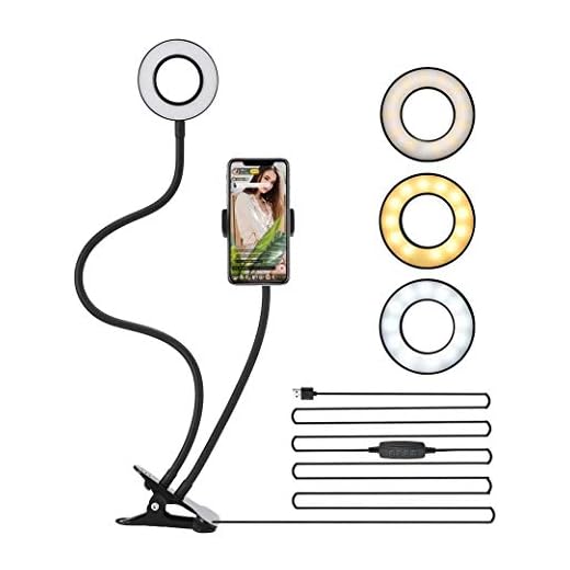 Ring Light 2 em 1 com Suporte para gravação Videos Fotos