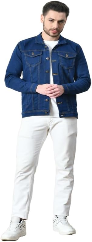 Classic Denim Jacket, Regular Fit, Dark Blue