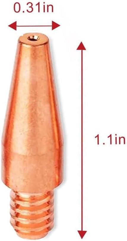 20PK MIG Welding Contact Tips KP2744-030T .030"(0.8mm) Tapered 350A for Lincoln Magnum PRO 100L 175L 250L MIG Welding Gun