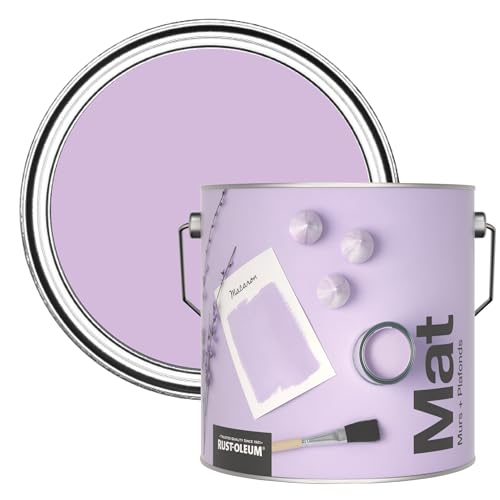 Rust-Oleum Peinture Mate Murs et Plafonds Violette - Macaron 2,5L