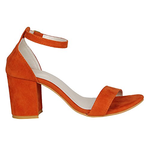 Image of Misto Women's and Girl's Formal Casual Suede Leather Block Heel Sandal