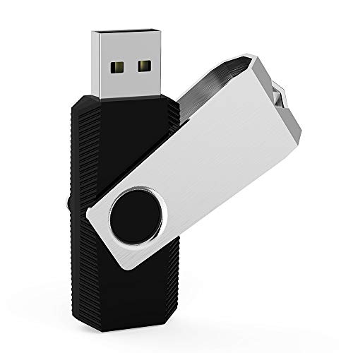 Image of Aiibe 5 Pack 64 GB Flash Drive 64GB USB Flash Drive Thumb Drive 64 GB USB 2.0 Flash Disk Jump Drive Multi Pack USB Stick Zip Drives 64GB with Led Light (64G, 5 Colors: Black Red Cyan Green Purple)