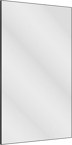 Miniatura 9 de Espejo rectangular de gran tamaño de 60 x 36 pulgadas para baño, con marco negro, espejos decorativos de pared grandes para baño, sala de estar,