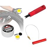 【セット買い】ディーアールシー(DRC) ビードクリーム 40g スポンジ付属 F7361(旧品番:D59-04-103) & エアバルブコアドライバー レッド F8090(旧品番:D59-38-202) & エアバルブプーラー レッド F8179(旧品番:D59-38-202) タイヤ交換 スムーズ作業