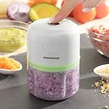 InnovaGoods® Mini Hachoir Rechargeable Portable Echoppie, Pratique et Polyvalent, Idéal ...