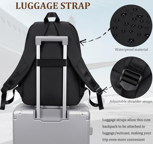 JIANYA Laptop Backpack for College Women Travel Backpack Big Student School Bag, Water Resistant Fits 15.6" Notebook4