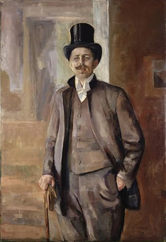 Impresiones de lienzo estéticas de Edvard Munch cuadro Karl Dornberger texturizado