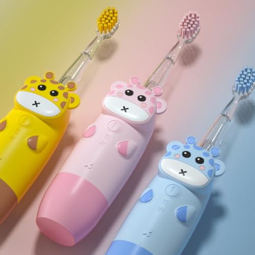 Beaupretty Elektrische Zahnbürste Für Junge Mädchen Mit Sonic Vibration Weiche Borsten Zum Schutz Zahnfleisches Ergonomisches Design Für Angenehmen Griff Farbiges Licht Für Anpassung – Bild 3