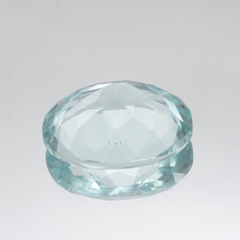 2 Pcs. Of Lab Created Aquamarine Oval shape Fine Step Cut 10x8mm loose gemstone for jewelry making. (DIY, Ring, Pendant, Necklace) |GH_NAT_13601_2