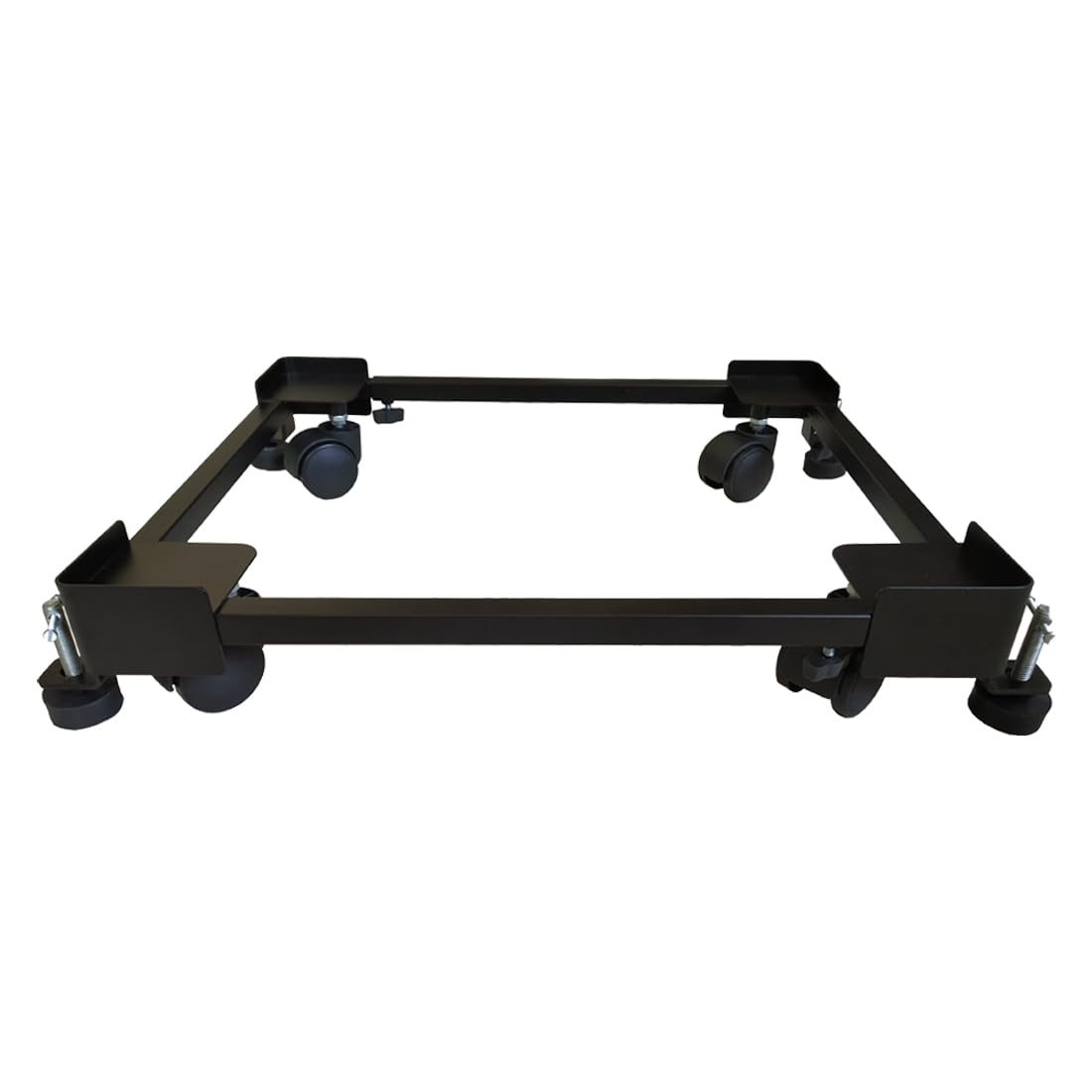 BEYOND THE MAT Washing Machine Stand,Trolley with Wheels for Top Load, Front Load Washing Machine, Fridge Stand, Dishwasher Stand, Adjustable Metal Stand, Black, 140 to 160Kg