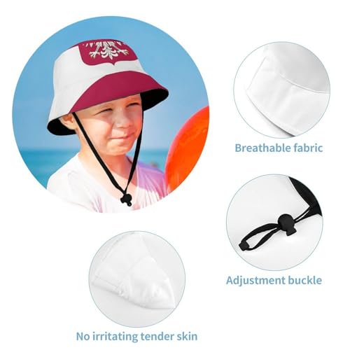 Polish FlagChildren's Bucket Hat for Boys and Girls, Breathable Summer Beach Hat50cm4